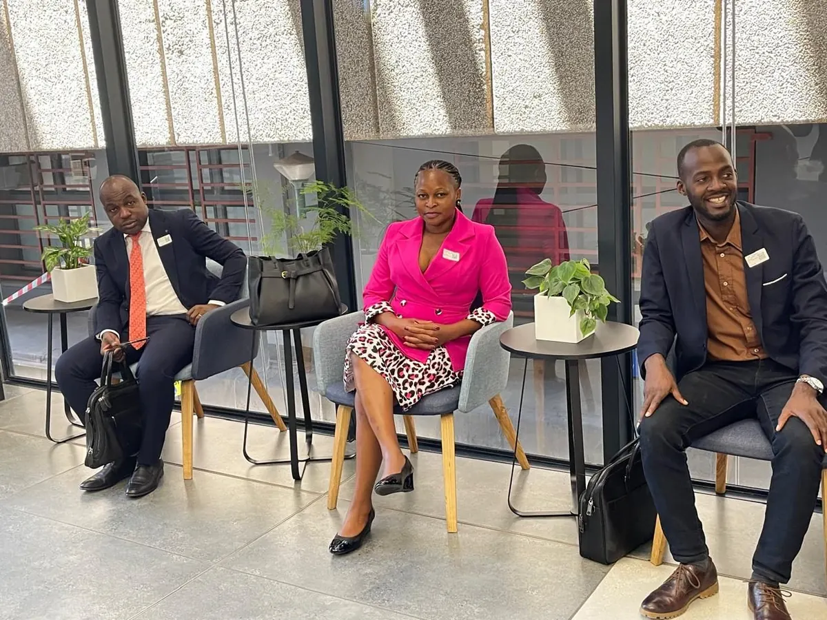 Three members of the Evanoz Health Services leadership team seated together